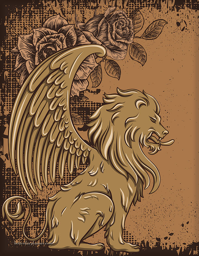 Winged Lions Back Cover